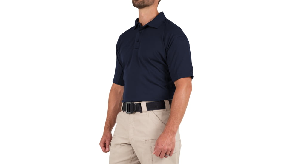 First Tactical Performance Short Sleeve Polo - Mens, Midnight Blue, Tall/2XL, 112509-729-XXL-T