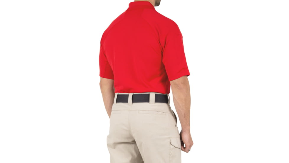 First Tactical Performance Short Sleeve Polo - Mens, Red, Tall/3XL, 112509-400-3XL-T