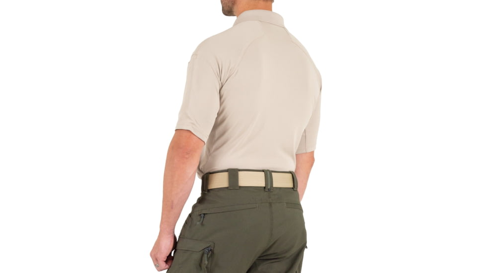 First Tactical Performance Short Sleeve Polo - Mens, Tall, Khaki, 5XL, 112509-055-5XL-T