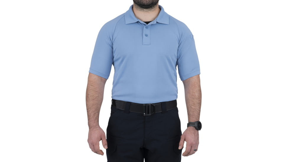 First Tactical Performance Short Sleeve Polo - Mens, Tall, Medium Blue, 5XL, 112509-781-5XL-T