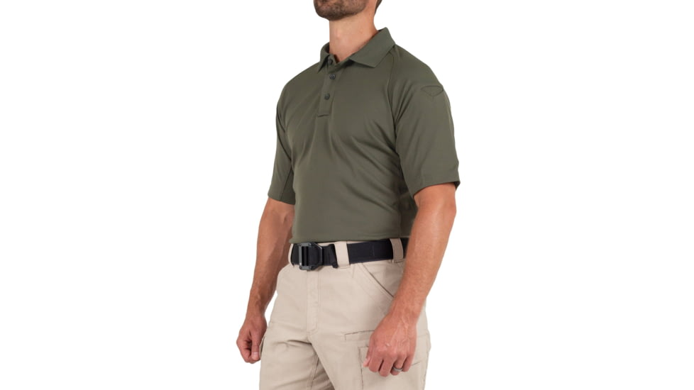 First Tactical Performance Short Sleeve Polo - Mens, Tall, OD Green, 6XL, 112509-830-6XL-T