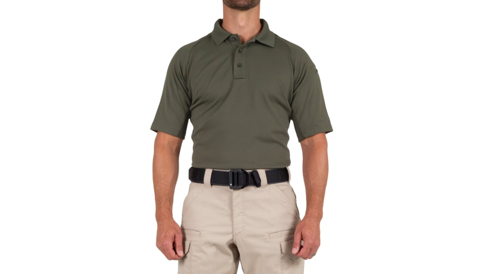 First Tactical Performance Short Sleeve Polo - Mens, Tall, OD Green, 6XL, 112509-830-6XL-T