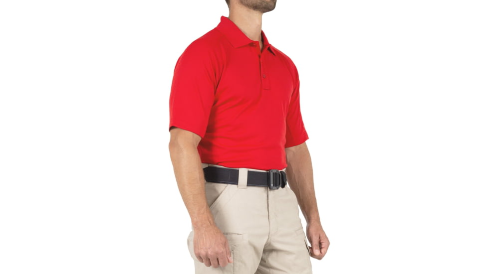 First Tactical Performance Short Sleeve Polo - Mens, Tall, Red, 5XL, 112509-400-5XL-T