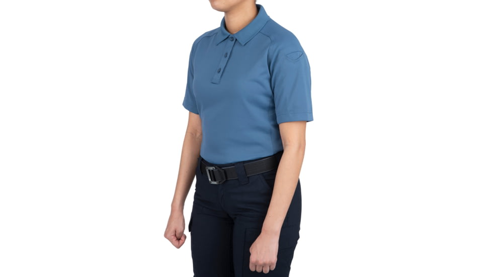 First Tactical Performance Short Sleeve Polo - Womens, French Blue, Large, 122509-484-L