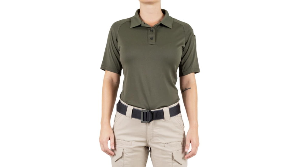 First Tactical Performance Short Sleeve Polo - Womens, OD Green, Extra Small, 122509-830-XS