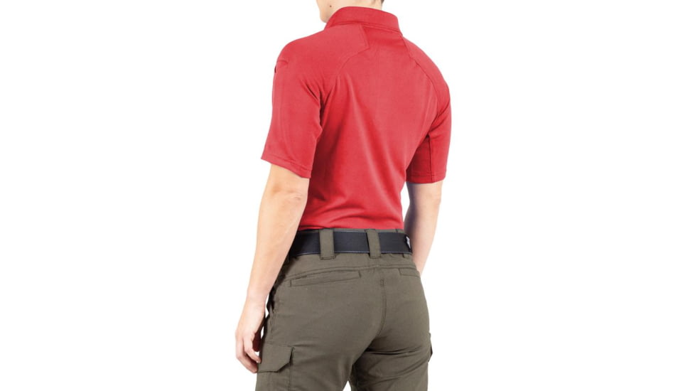 First Tactical Performance Short Sleeve Polo - Womens, Red, Extra Large, 122509-400-XL
