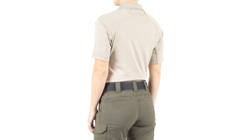 First Tactical Performance Short Sleeve Polo - Womens, Silver Tan, Small, 122509-065-S