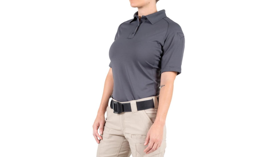 First Tactical Performance Short Sleeve Polo - Womens, Wolf Grey, 2XL, 122509-036-XXL