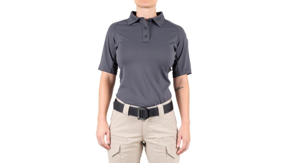 First Tactical Performance Short Sleeve Polo - Womens, Wolf Grey, 2XL, 122509-036-XXL