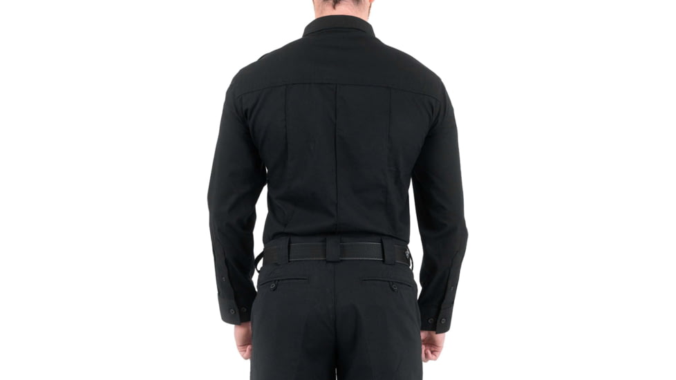 First Tactical Pro Duty Unifrom Long Sleeve Shirt - Mens, Regular, Black, Extra Large, 111011-019-XL-R