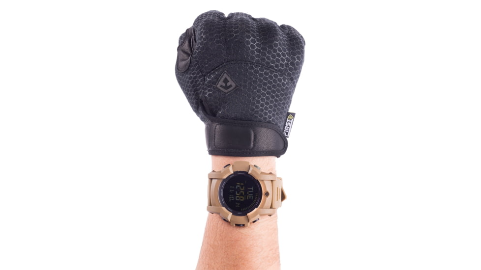 First Tactical Slash &amp; Flash Protective Knuckle Glove, Black, Large, 150012-019-L