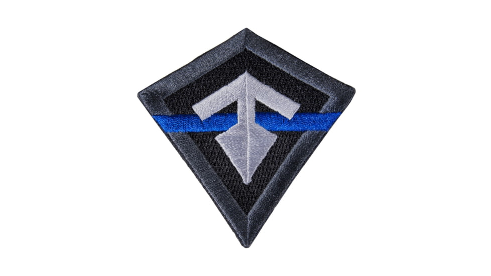 First Tactical Thin Line Logo Patch, Gray/Blue, One Size, 195028-999-1SZ