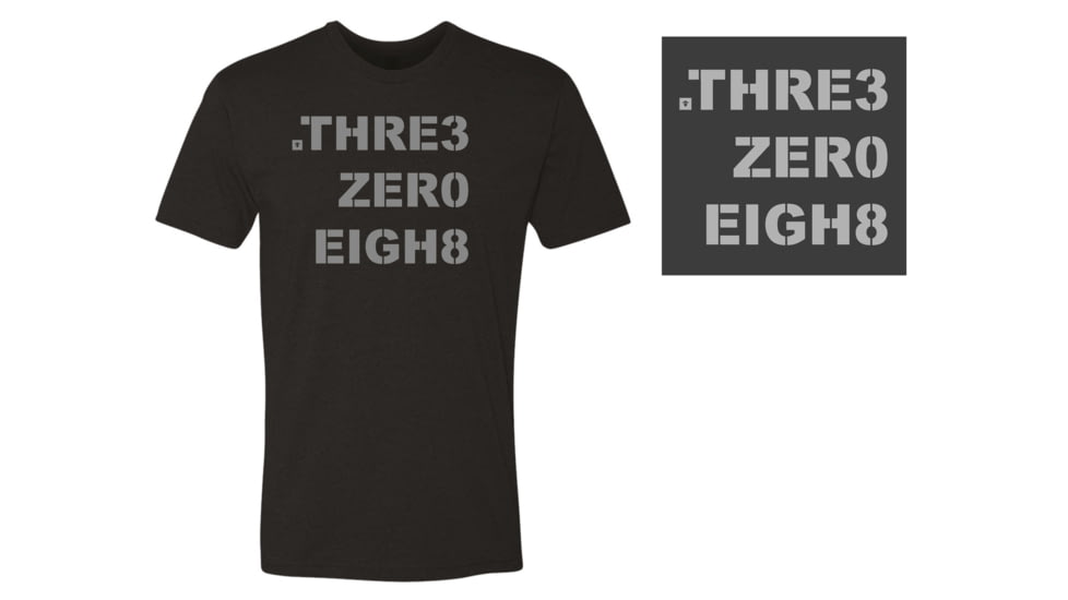 First Tactical Three Zero Eight T-Shirt - Men's, 3XL, Charcoal, 112527-017-3XL