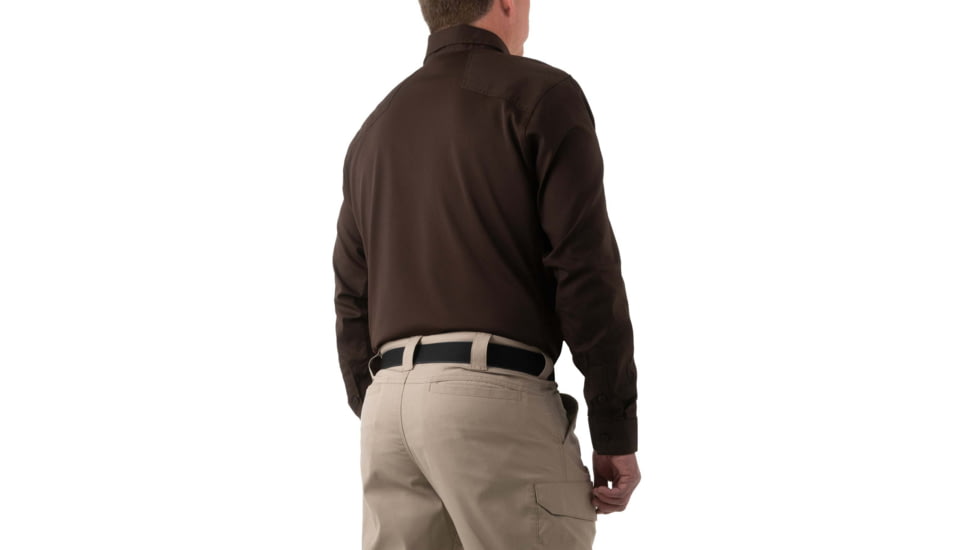 First Tactical V2 PRO Performance Shirt, Regular Fit - Mens, Kodiak Brown, Small, 111015-182-S-R