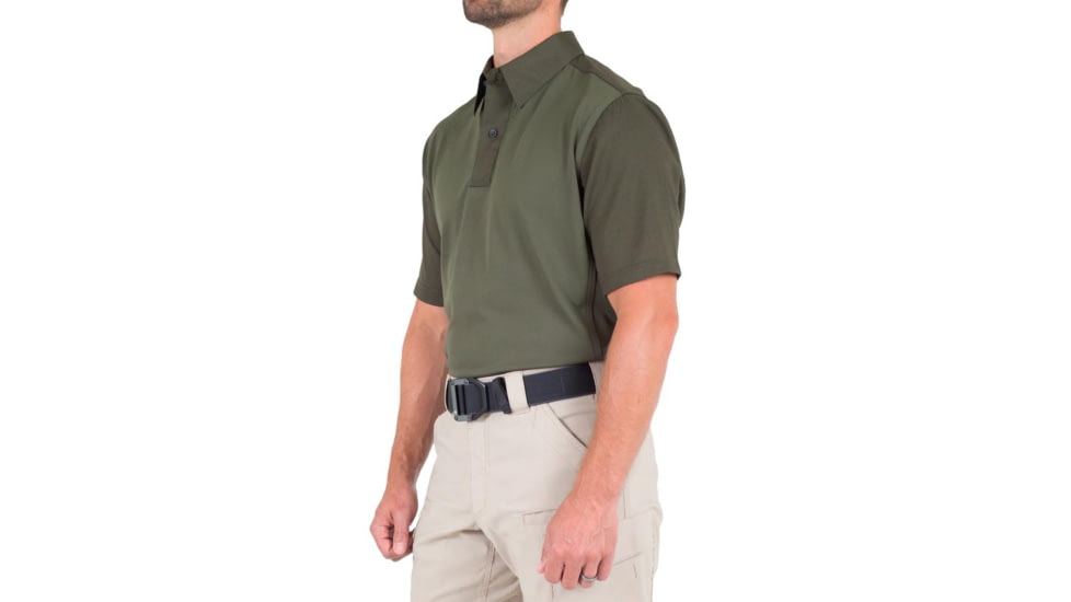 First Tactical V2 Pro Performance Short Sleeve Shirt - Mens, OD Green, Small, R, 112012-830-S-R