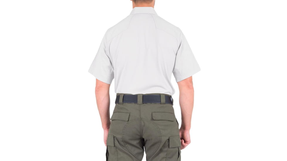 First Tactical V2 Pro Performance Short Sleeve Shirt - Mens, White, Large, R, 112012-010-L-R
