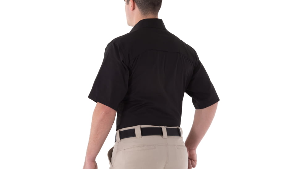 First Tactical V2 Tactical Short Sleeve Shirt - Mens, Black, Large, R, 112007-019-L-R