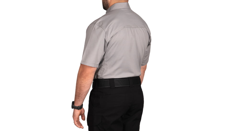 First Tactical V2 Tactical Short Sleeve Shirt - Mens, Regular, Nickel Gray, Extra Large, 112007-083-XL-R