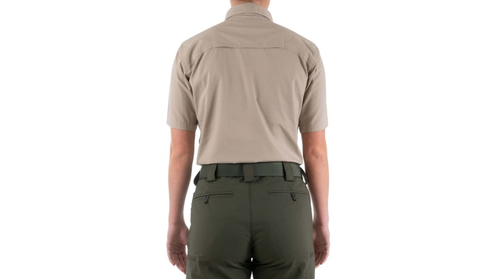 First Tactical V2 Tactical Short Sleeve Shirt - Womens, Khaki, Large, 122007-055-L