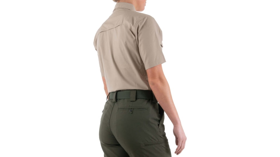 First Tactical V2 Tactical Short Sleeve Shirt - Womens, Khaki, Large, 122007-055-L