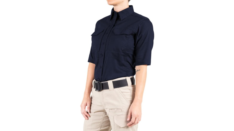 First Tactical V2 Tactical Short Sleeve Shirt - Womens, Midnight Navy, Extra Large, 122007-729-XL