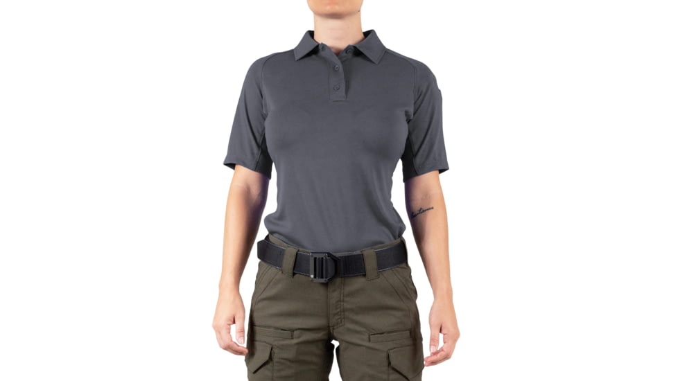First Tactical Performance Short Sleeve Polo - Women's, Asphalt, 3XL, 122509-015-3XL