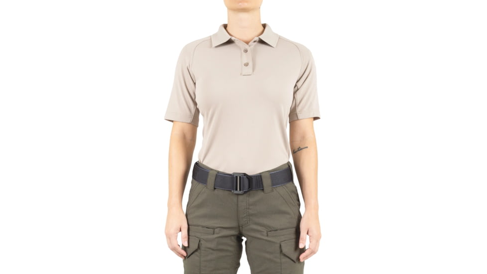 First Tactical Performance Short Sleeve Polo - Women's, Khaki, 3XL, 122509-055-3XL
