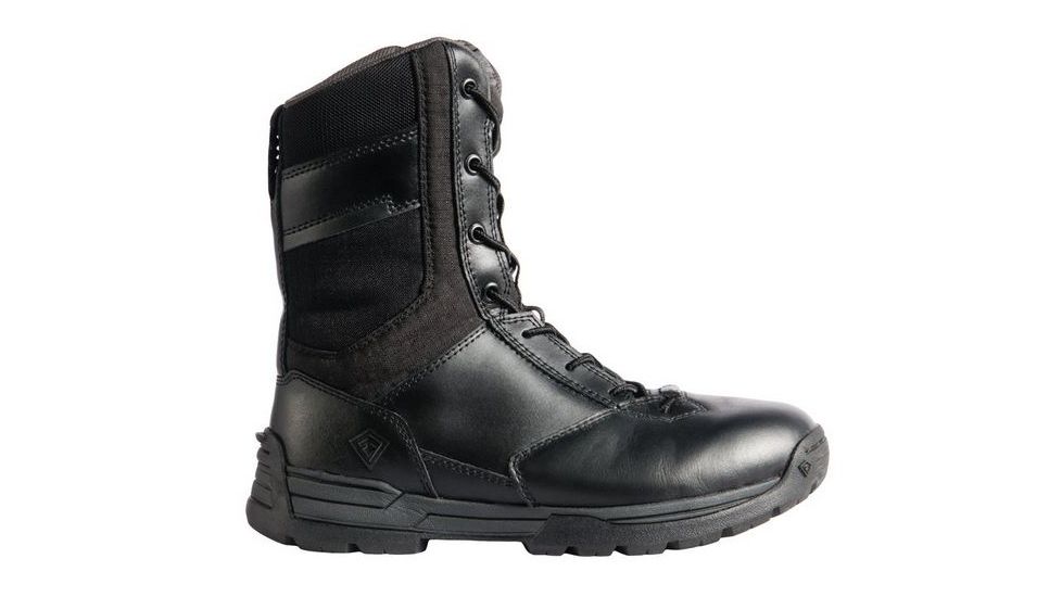 First Tactical Womens 8in Sfty Toe S-Zip, Black, 5 Regular 166002-019-5-R