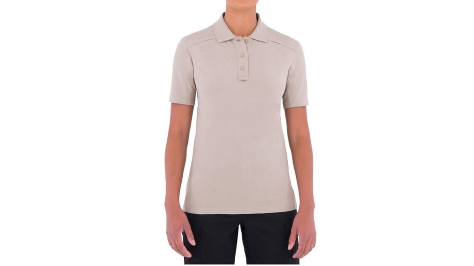First Tactical Womens Cotton S/S Polo, Khaki, XXL Regular 122505-055-XXL-R