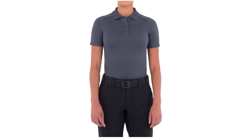 First Tactical Womens Performance Ss Polo, Asphalt, Extra Small 122509-015-XS