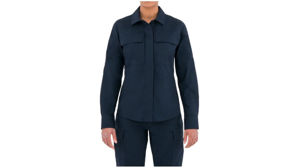 First Tactical Womens Tactix L/S Bdu Shirt, Midnight Navy, XXL Regular 121001-729-XXL-R