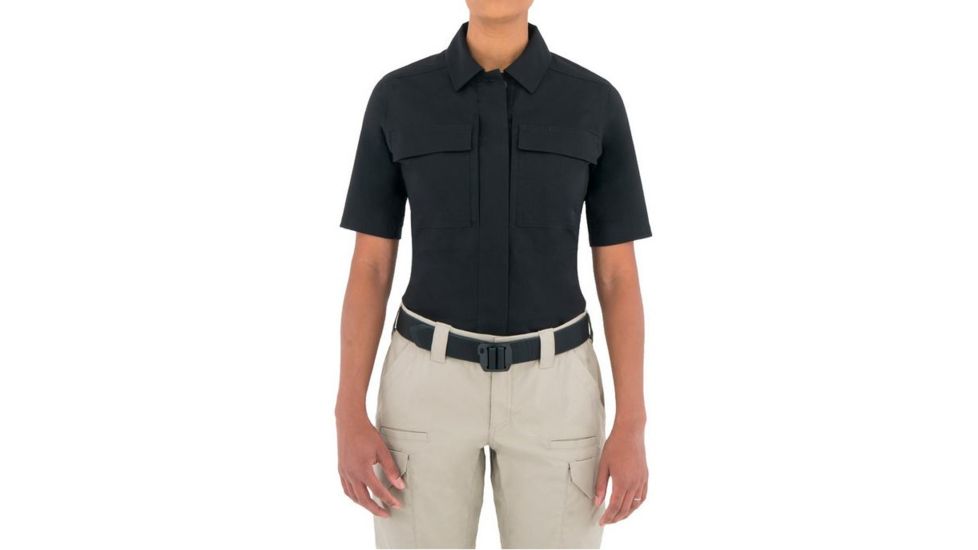 First Tactical Womens Tactix S/S Bdu Shirt, Black, Extra Small Regular 122004-019-XS-R