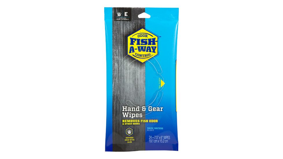 Fish-A-Way Wipes, Gray, Pack of 24, 7943