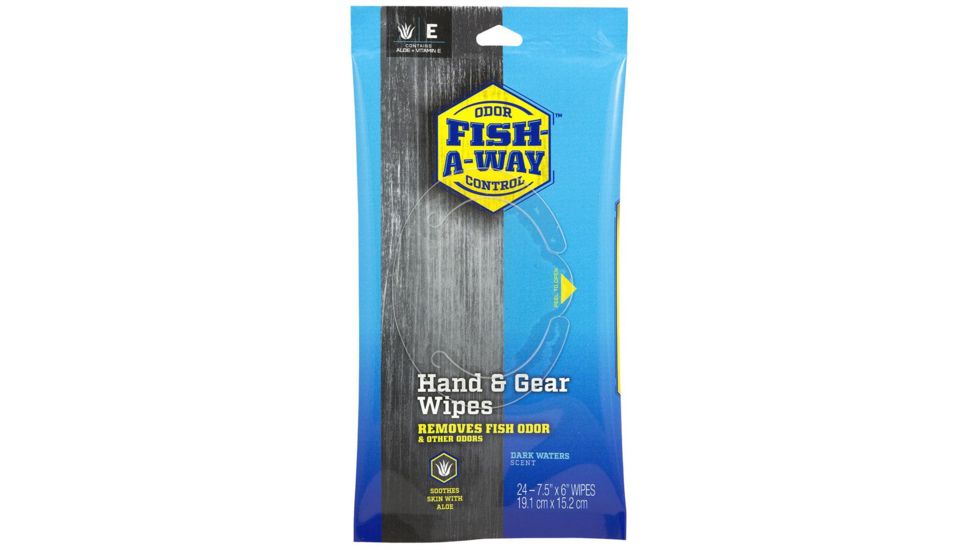 Fish-A-Way Wipes, Gray, Pack of 24, 7943
