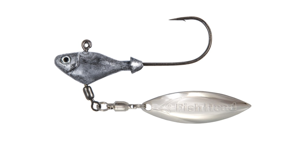 Fish Head Spin Jighead 1/2oz, 5/0 Hook, Raw Shad, 1101007