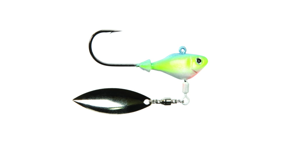 Fish Head Spin Jighead, 1/4 oz, 5/0 Hook, Sexy Shad, 1101105