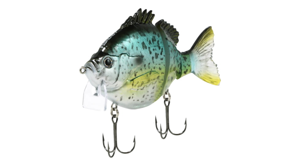 Fish Lab Bio-Gill 3 Piece Hard Wake Bait, Floating Action, VMC Hooks, Black Crappie, 5in, 1-5/8oz, BGW-5-BC