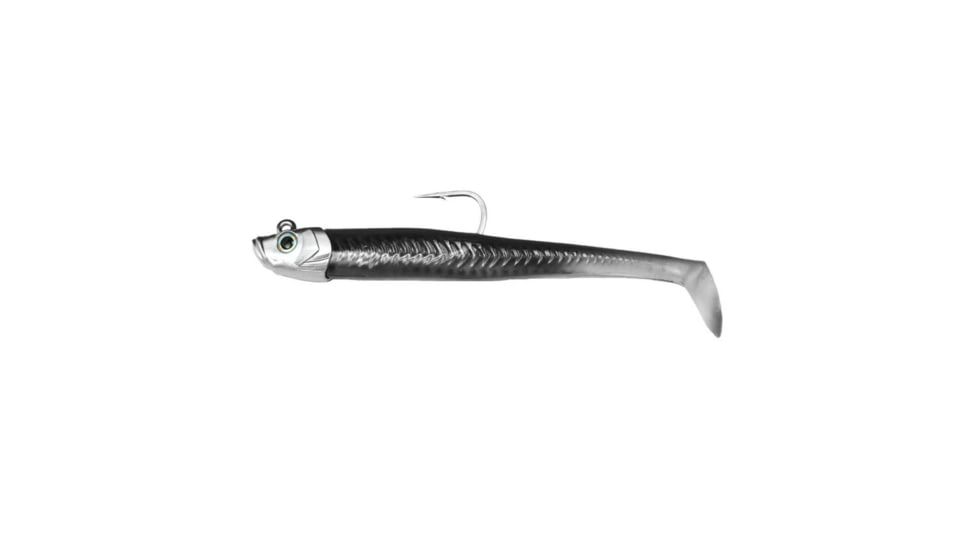 Fish Lab Mad eel heavy side to side rolling action stright rigging 7 1/2in 3 1/2 oz sinking 1 head 2 bodies Black Ice, ME-7.5-BLK