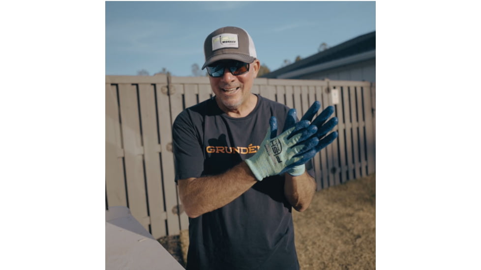 Fish Monkey Filet Gripper Glove, Neon Green Royal, L/XL, FM13-NGRROY-L/XL