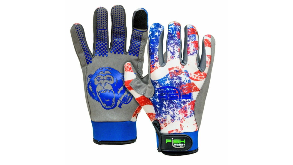 Fish Monkey Free Style Custom Fit Glove, Amer, L, FM22-AMER-L