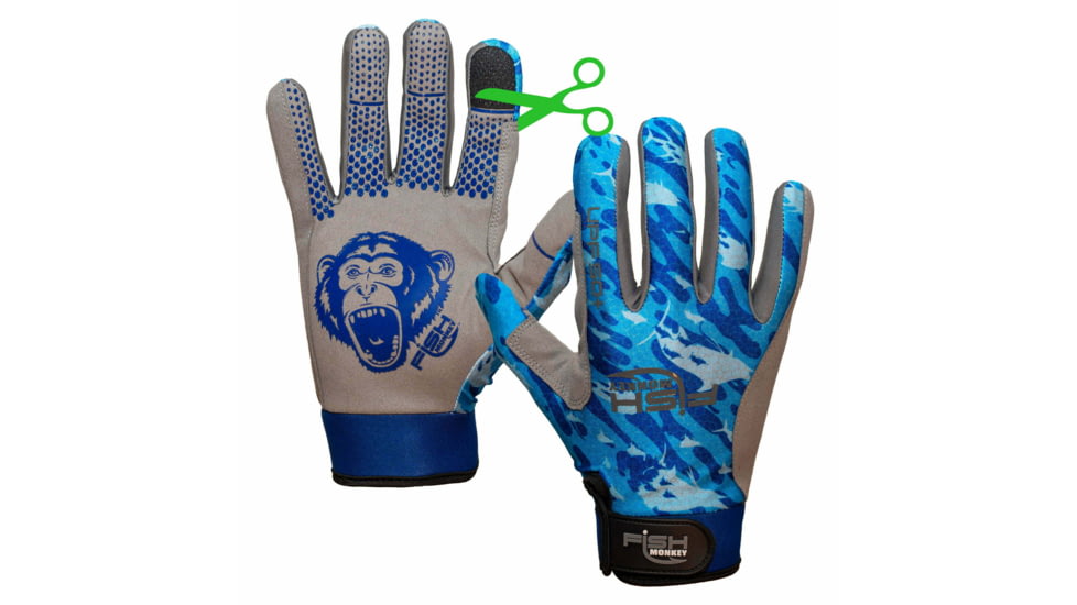 Fish Monkey Free Style Custom Fit Glove, Off Shore, 2XL, FM22-OFFSHORE-XXL