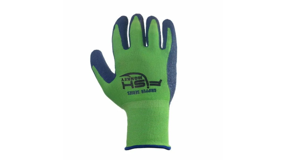 Fish Monkey Gripper Glove, Neon Green Royal, L/XL, FM12-NGRROY-L/XL