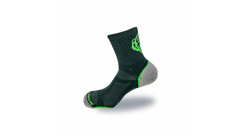 Fish Monkey Mini Crew Guide Series Socks, Black, XL, SM225-BLK-XL