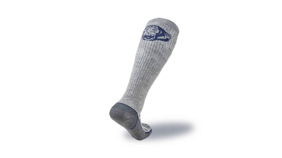 Fish Monkey OTC Back Country Series Mediumweight Over The Calf Socks, Grey, L, SM325-GRY-L