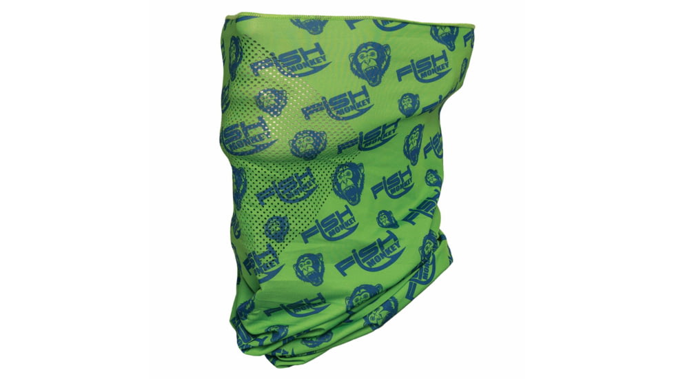 Fish Monkey Performance Face Guard, Neon Green, One size, FM40-NEOGR