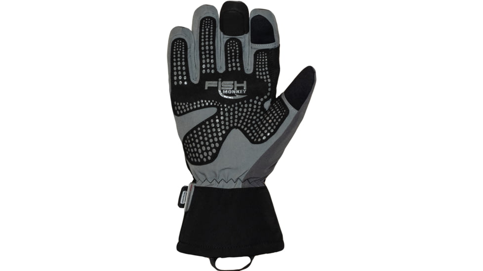 Fish Monkey Stealth Sherpa Dry-Tec Heavyweight Glove, Grey, L, FM52-GRY-L