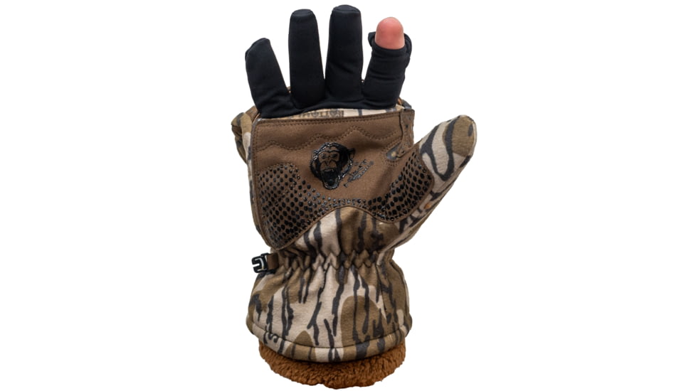 Fish Monkey The Heater Flip Top Mitten, Bottomland, 2XL, HM715-OBL-XXL