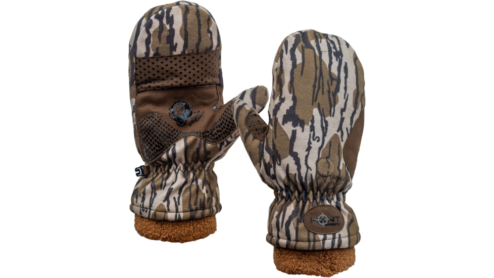 Fish Monkey The Heater Flip Top Mitten, Bottomland, 2XL, HM715-OBL-XXL