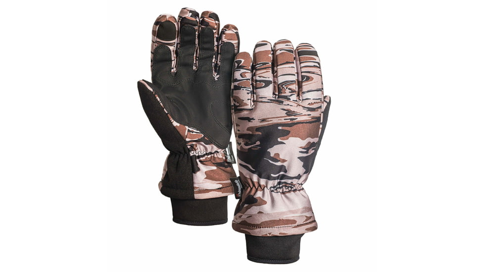 Fish Monkey Tundra EX Winter Glove, Fall Water Camo, M, FM31-FALLWTRCAM-M