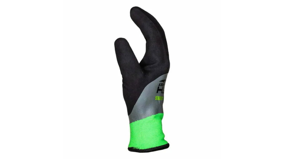 Fish Monkey Winter Gripper Glove, Hi-Vis Green, L/XL, FM51-WIN